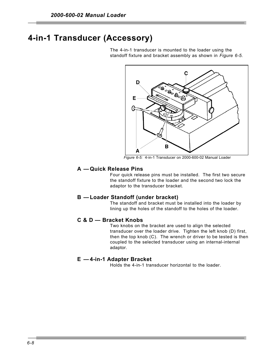 In-1 transducer (accessory) | CDI Torque MULTITEST Government User Manual | Page 86 / 96