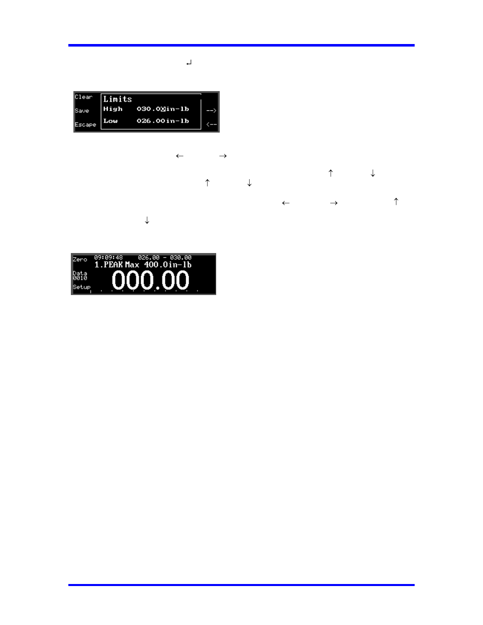 Set-up auto settings | CDI Torque SURETEST AND 600TL Torque Calibration System User Manual | Page 29 / 68