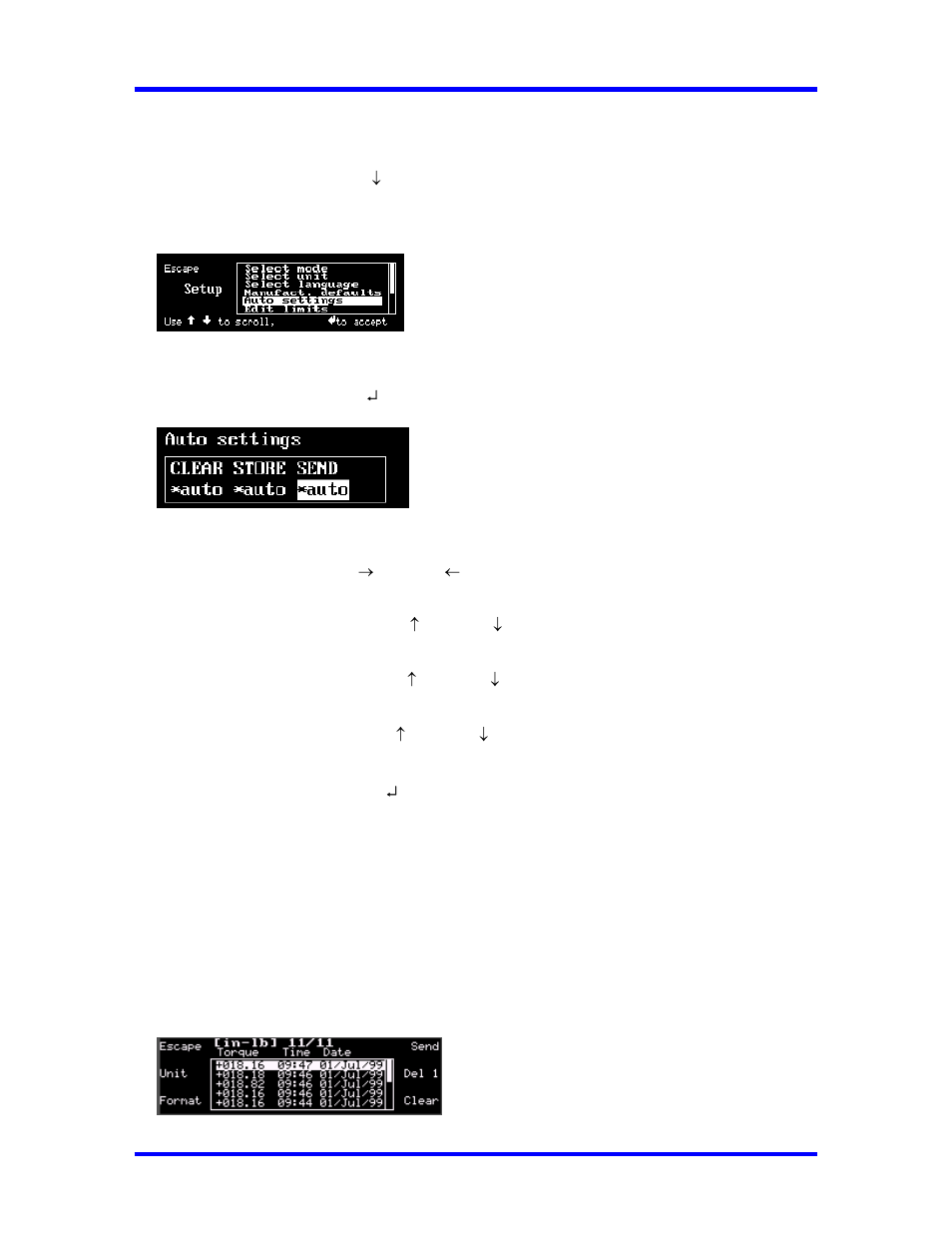 Data list memory | CDI Torque SURETEST AND 600TL Torque Calibration System User Manual | Page 30 / 68