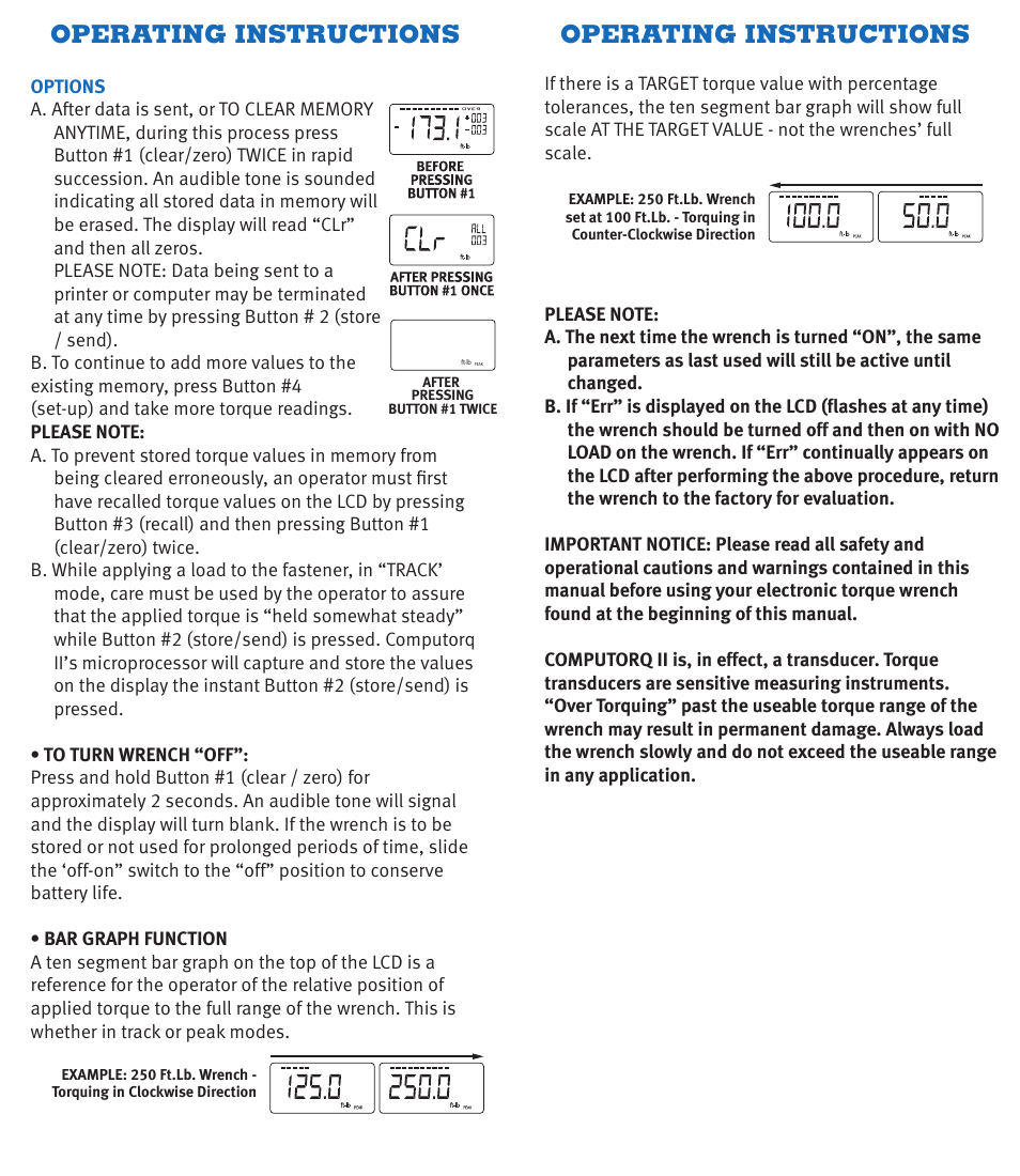 CDI Torque COMPUTORQ II Electronic Torque Wrench User Manual | Page 6 / 12