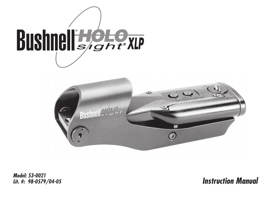 Bushnell 53-0021 User Manual | 9 pages