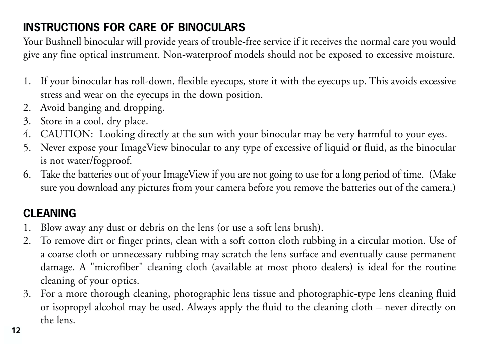 Bushnell 11-8321 User Manual | Page 12 / 16