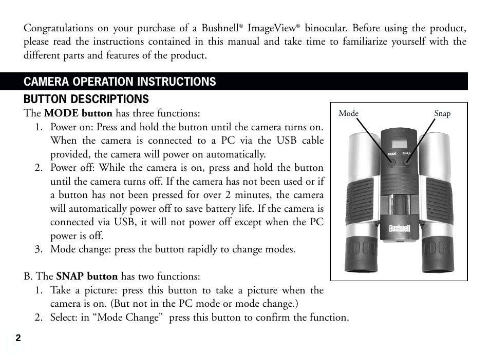 Bushnell 11-8321 User Manual | Page 2 / 16