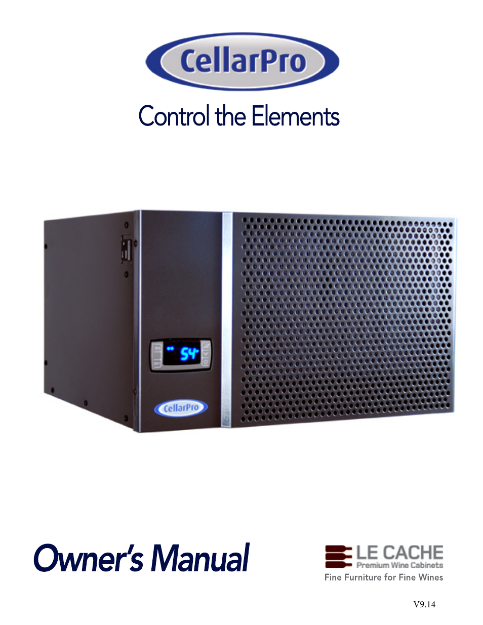 CellarPro 1800XTS-B BEER COOLING UNIT, 2176 User Manual | 30 pages