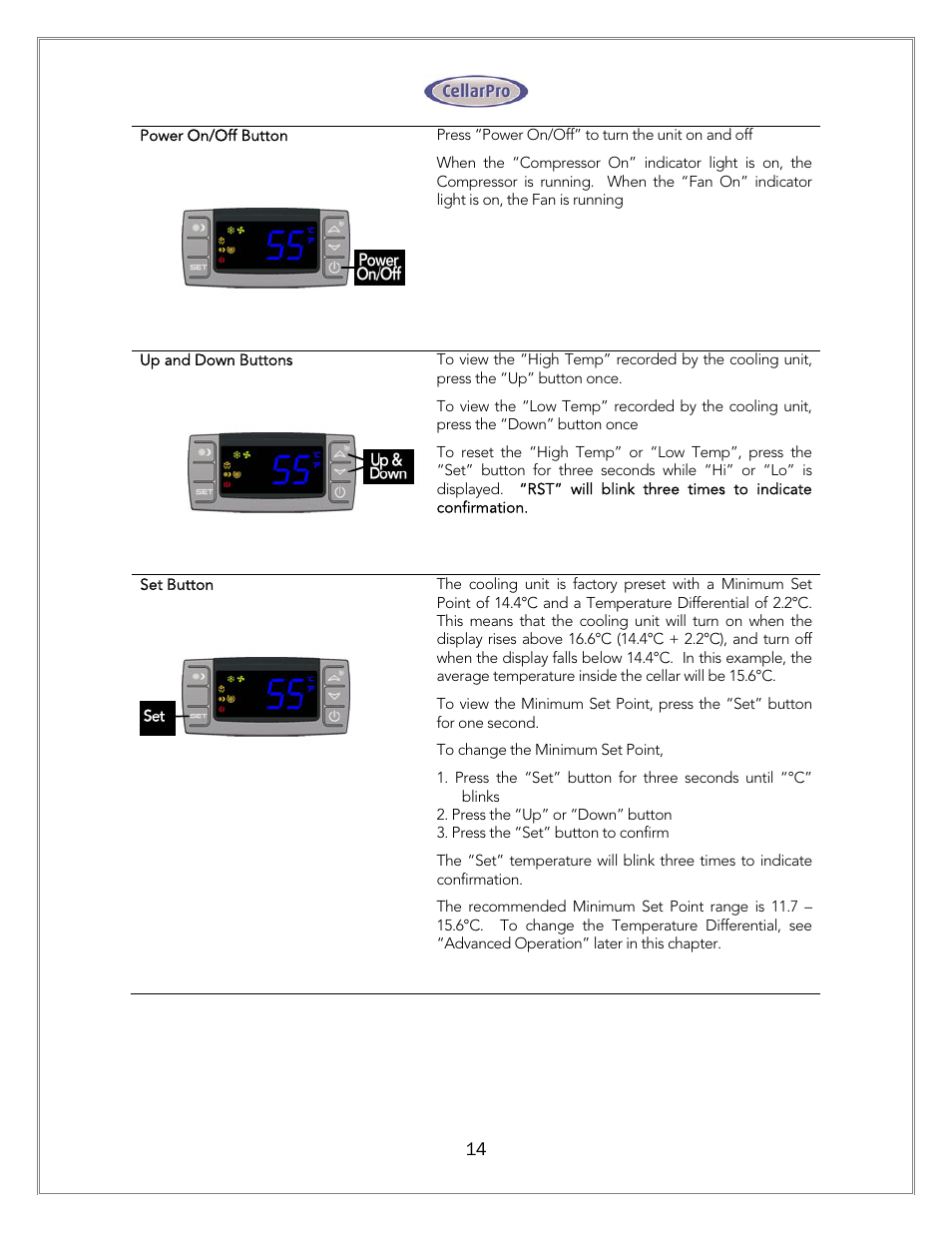 CellarPro 1800XT-220V WARRANTY SERVICE, 11402 User Manual | Page 15 / 23