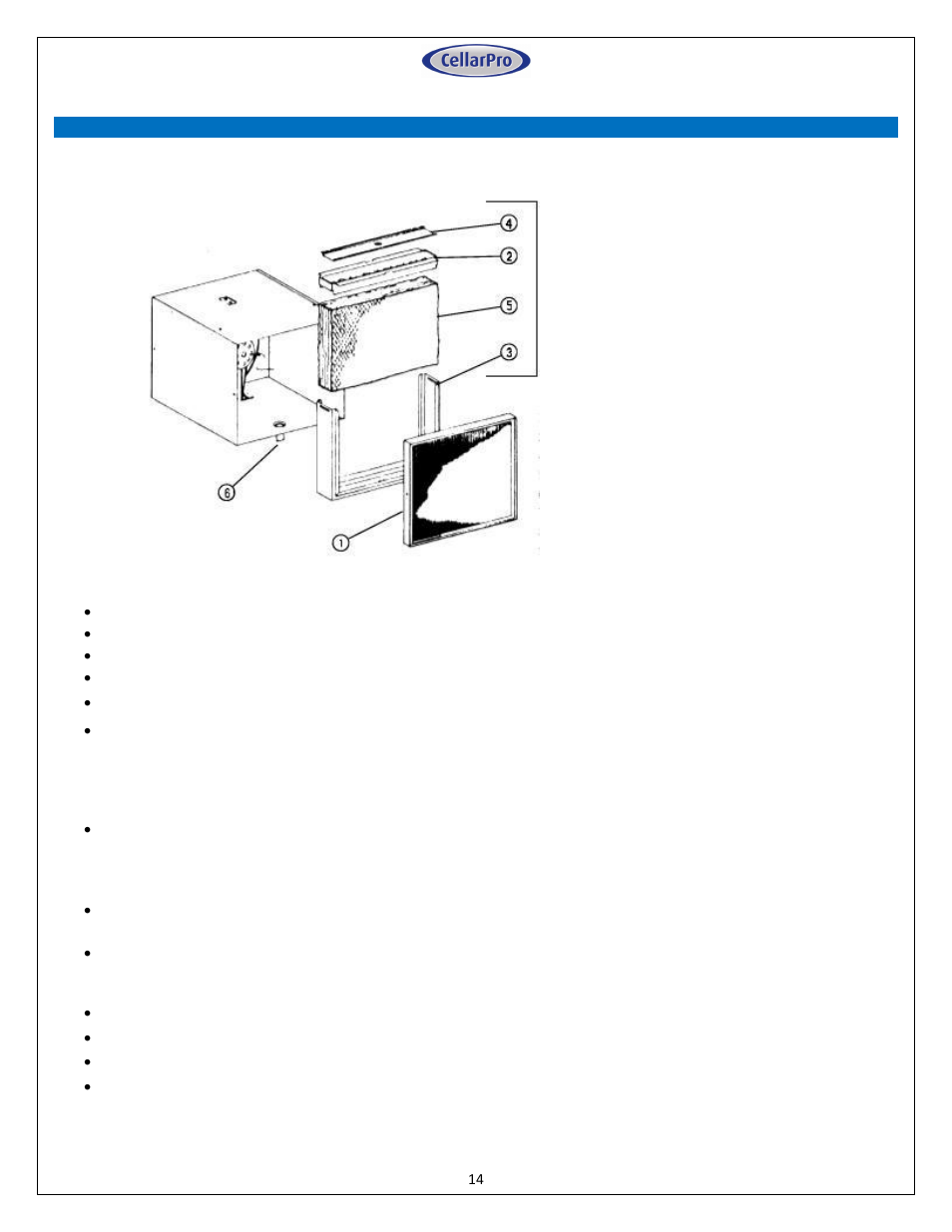 Water panel maintenance | CellarPro AH6500 User Manual | Page 14 / 16