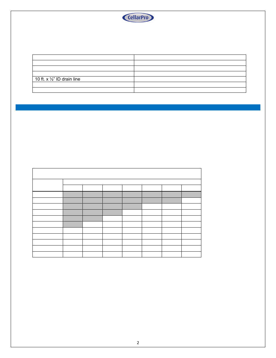 Specifications and cut sheets | CellarPro AH6500 User Manual | Page 2 / 16