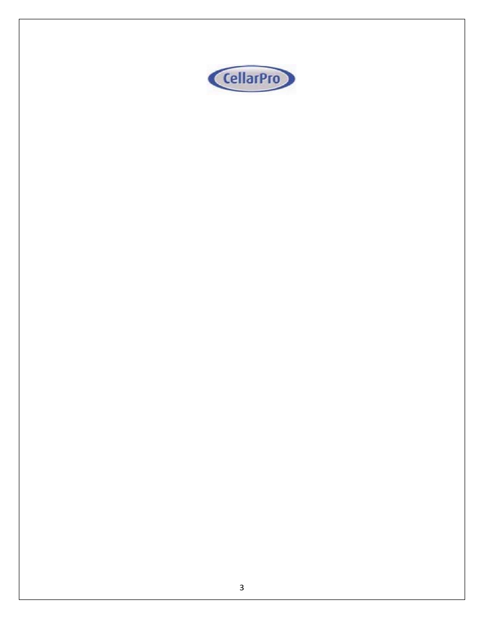 CellarPro AIR HANDLER 6500 HORIZONTAL, 7090 User Manual | Page 3 / 40