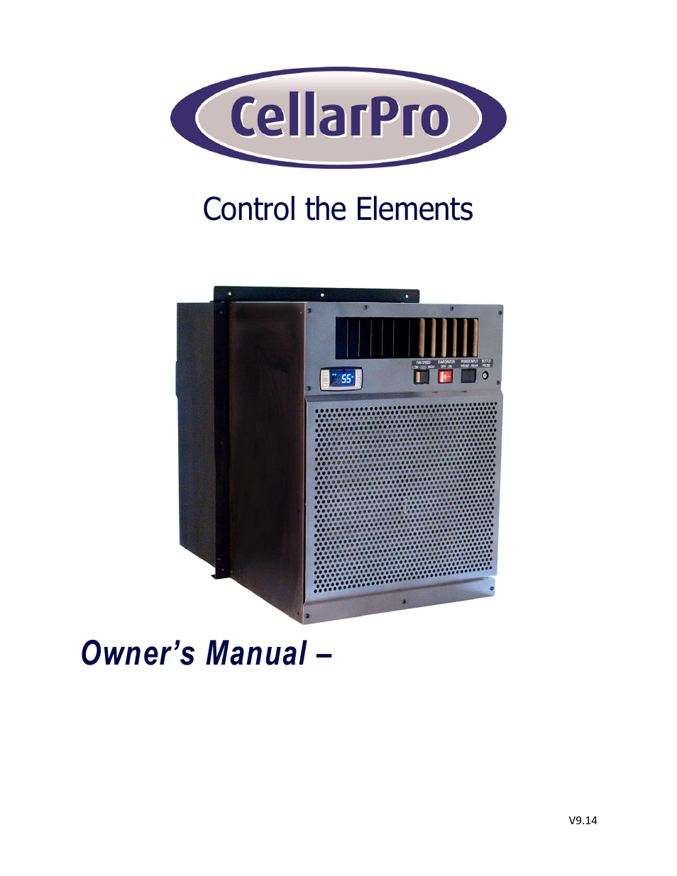 CellarPro 6200VSi User Manual | 27 pages