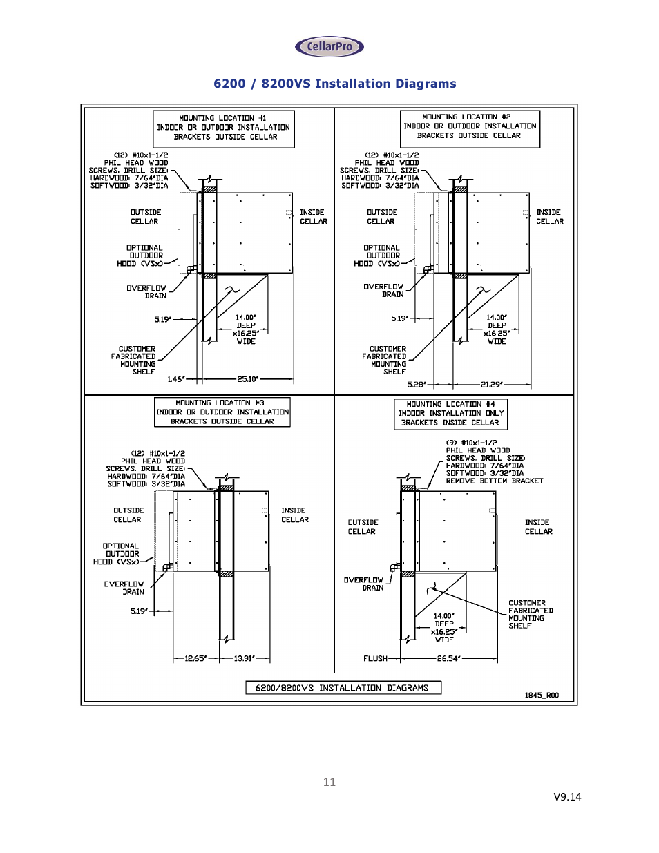 CellarPro 6200VSi User Manual | Page 11 / 27