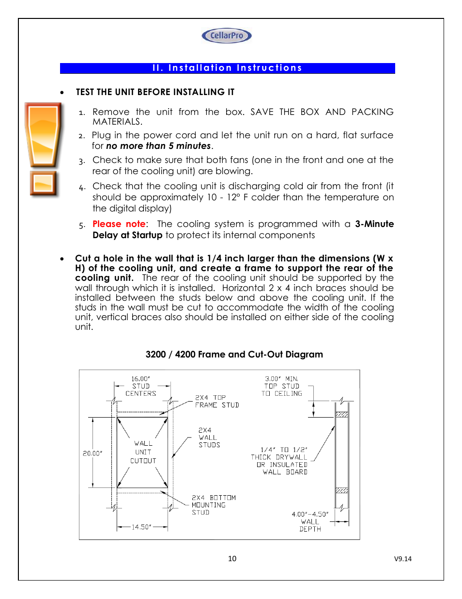 CellarPro 4200VSI-B BEER REFRIGERATION SYSTEM, 2177 User Manual | Page 10 / 32