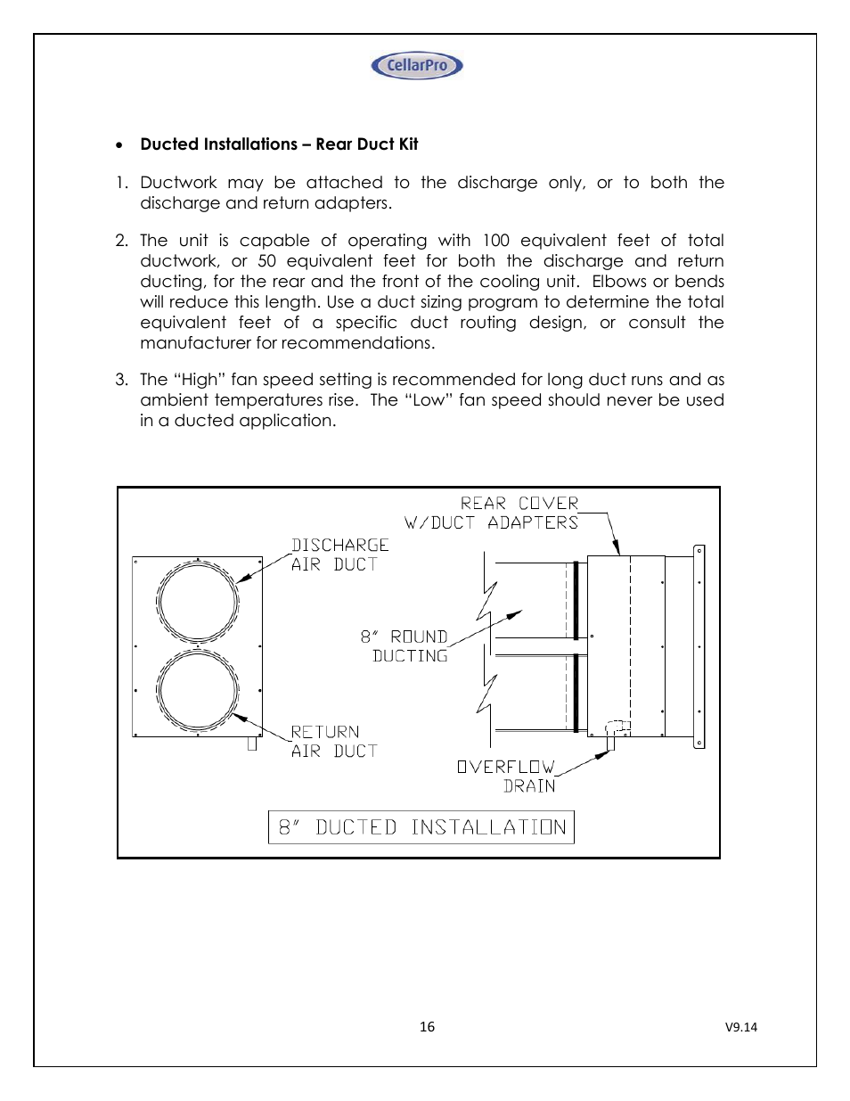 CellarPro 4200VSI-B BEER REFRIGERATION SYSTEM, 2177 User Manual | Page 16 / 32