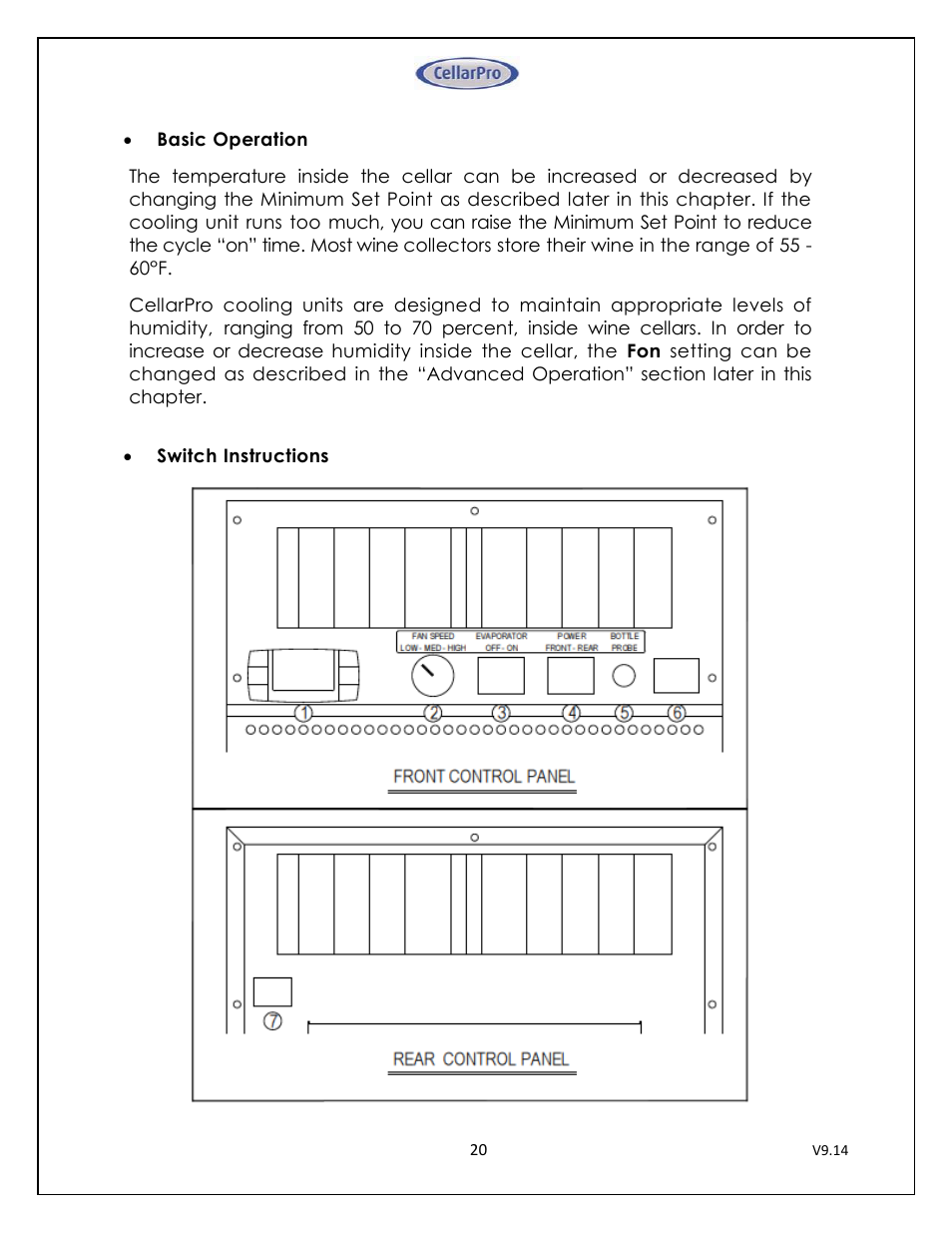 CellarPro 4200VSI-B BEER REFRIGERATION SYSTEM, 2177 User Manual | Page 20 / 32