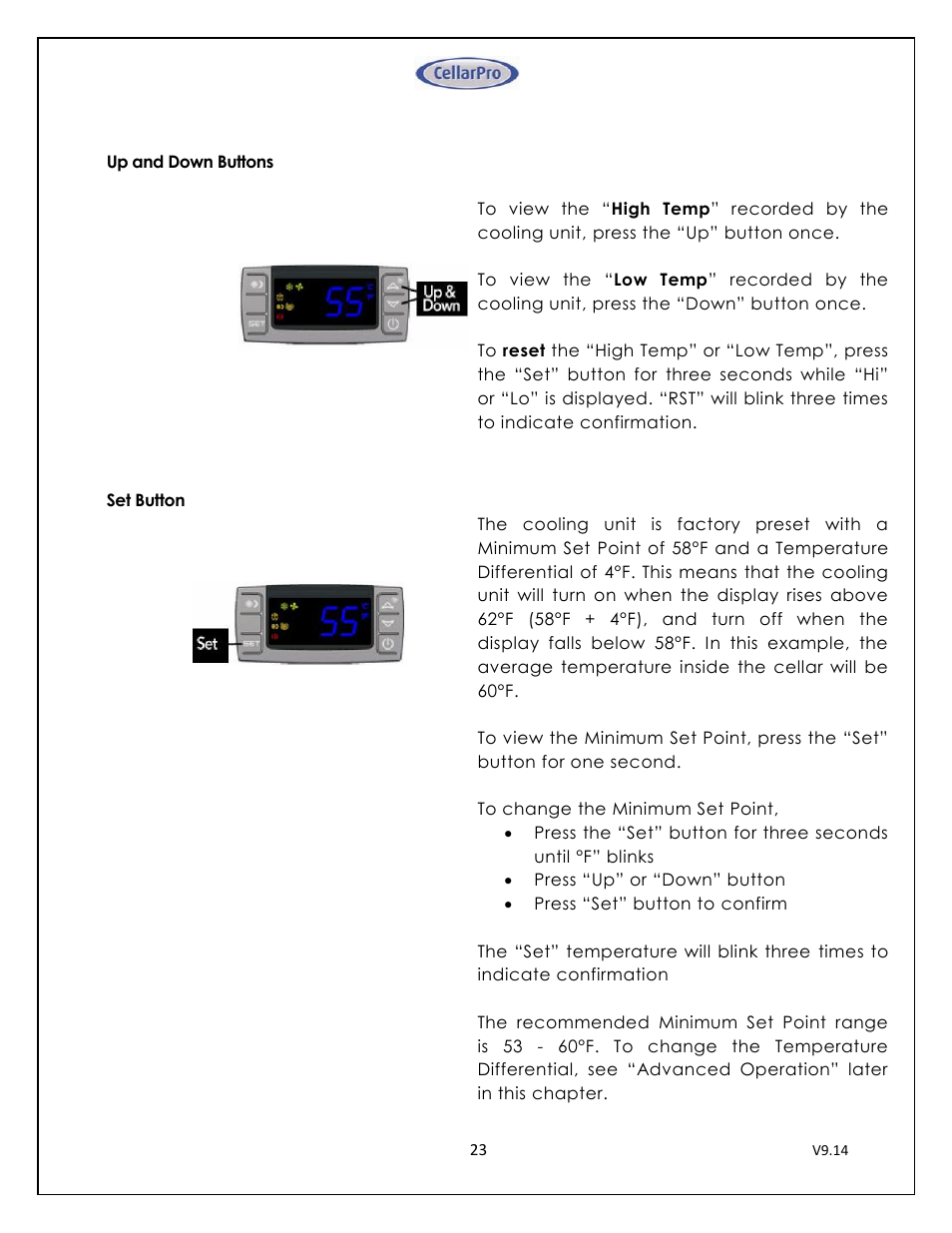 CellarPro 4200VSI-B BEER REFRIGERATION SYSTEM, 2177 User Manual | Page 23 / 32