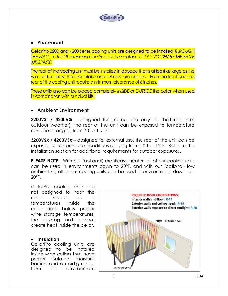 CellarPro 4200VSI-B BEER REFRIGERATION SYSTEM, 2177 User Manual | Page 6 / 32