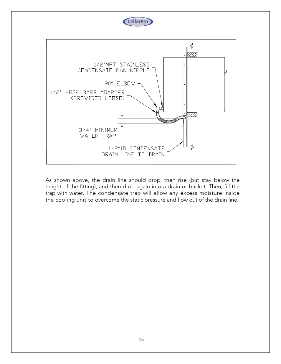 CellarPro 4200VSX WINE COOLING UNIT (EXTERIOR), 1080 User Manual | Page 15 / 32