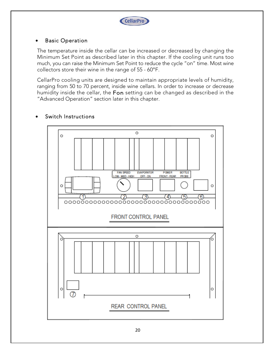 CellarPro 4200VSX WINE COOLING UNIT (EXTERIOR), 1080 User Manual | Page 20 / 32