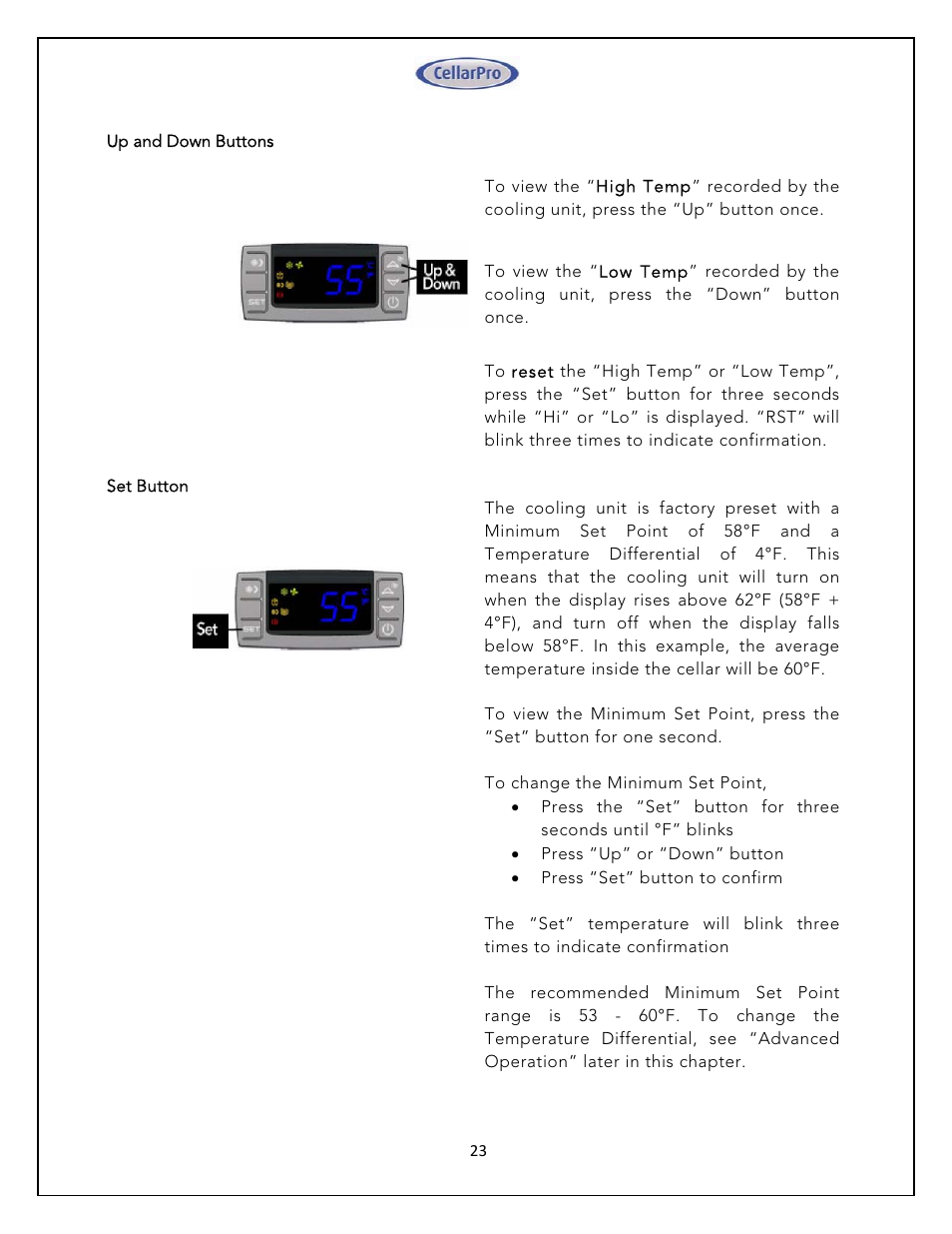 CellarPro 4200VSX WINE COOLING UNIT (EXTERIOR), 1080 User Manual | Page 23 / 32