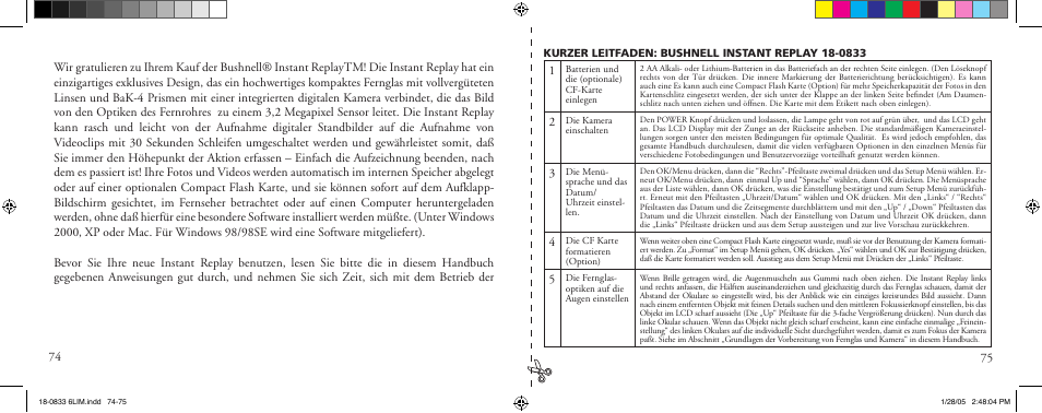 Bushnell 18-0833 User Manual | Page 38 / 73