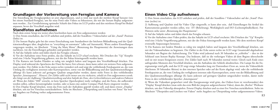 Standfotos aufnehmen | Bushnell 18-0833 User Manual | Page 42 / 73