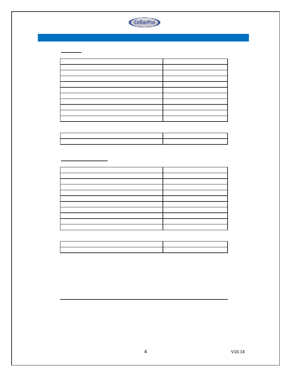 I. package contents | CellarPro 4000SWC SPLIT SYSTEM WATER COOLED, 7649 User Manual | Page 4 / 44