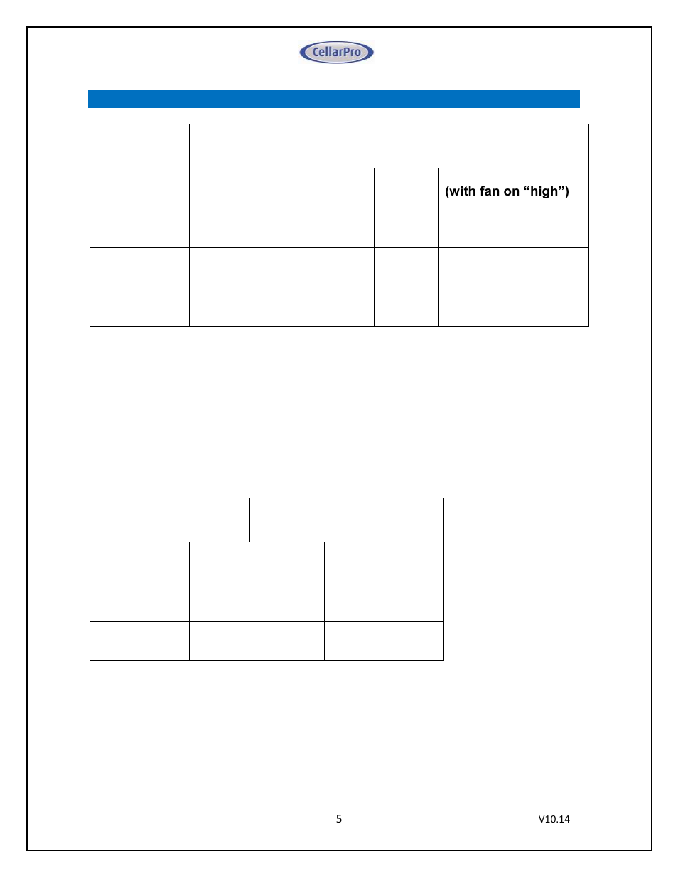 CellarPro 4000SWC SPLIT SYSTEM WATER COOLED, 7649 User Manual | Page 5 / 44