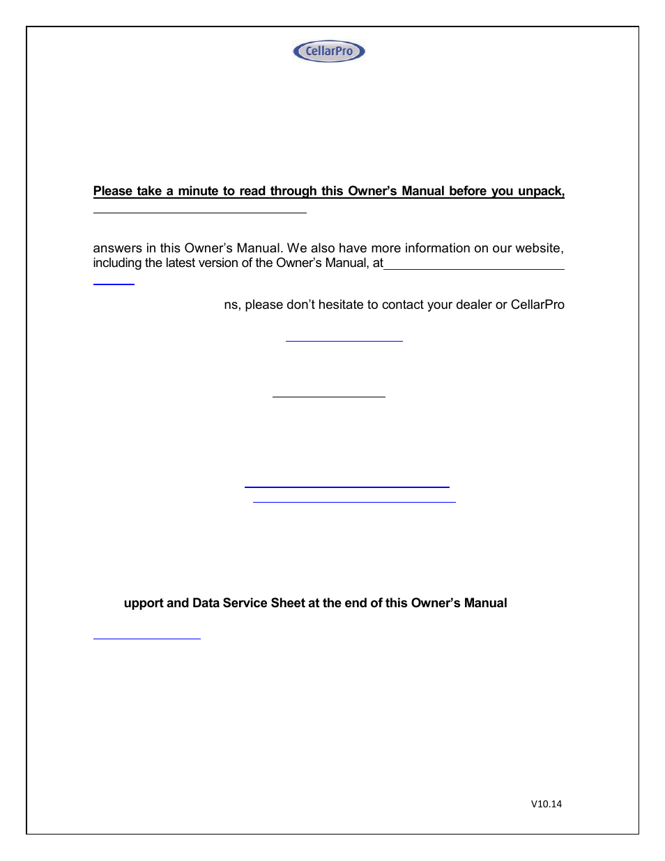 CellarPro MINI-SPLIT 3000S REFRIGERATION SYSTEM, 1713 User Manual | Page 2 / 45