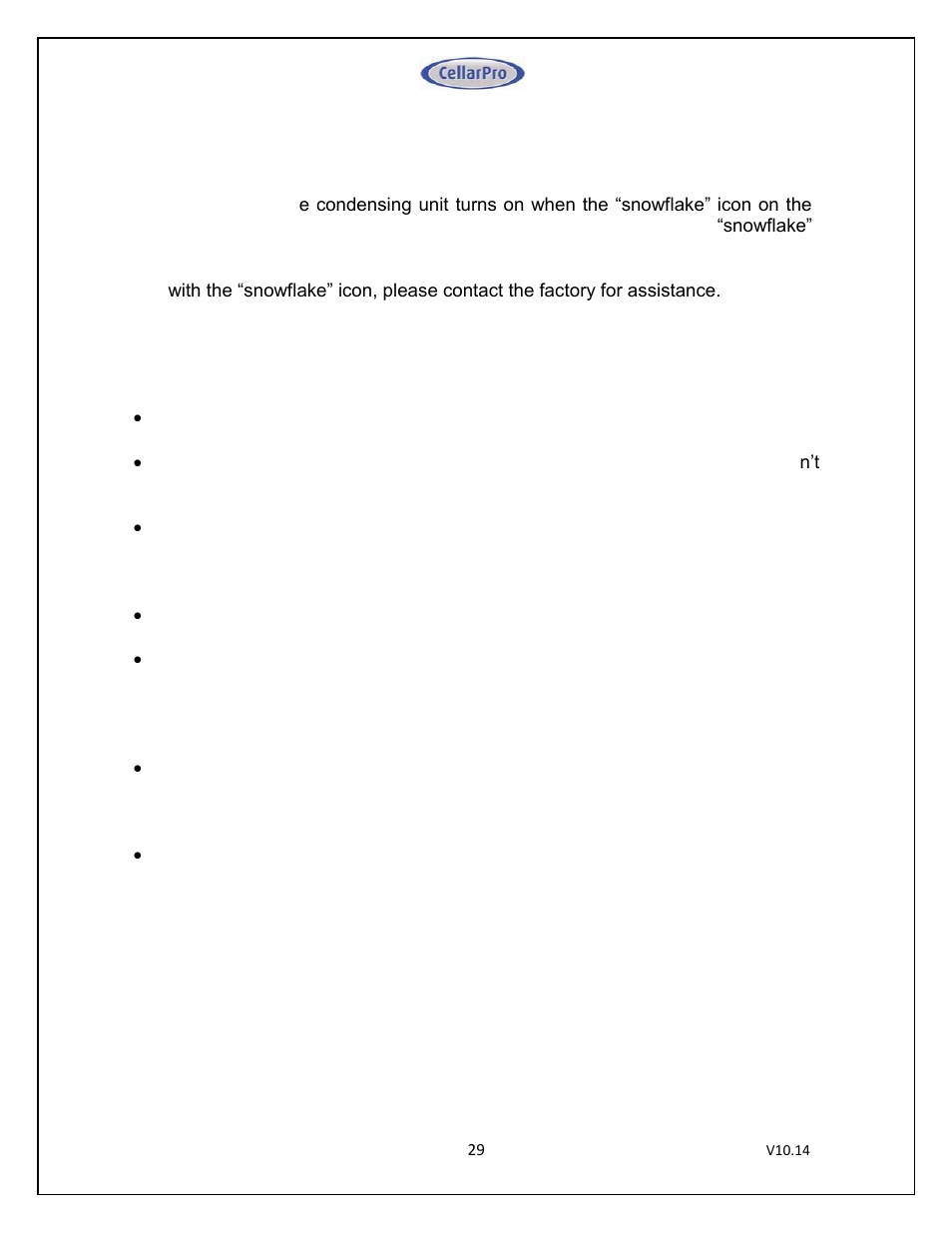 CellarPro MINI-SPLIT 3000S REFRIGERATION SYSTEM, 1713 User Manual | Page 29 / 45