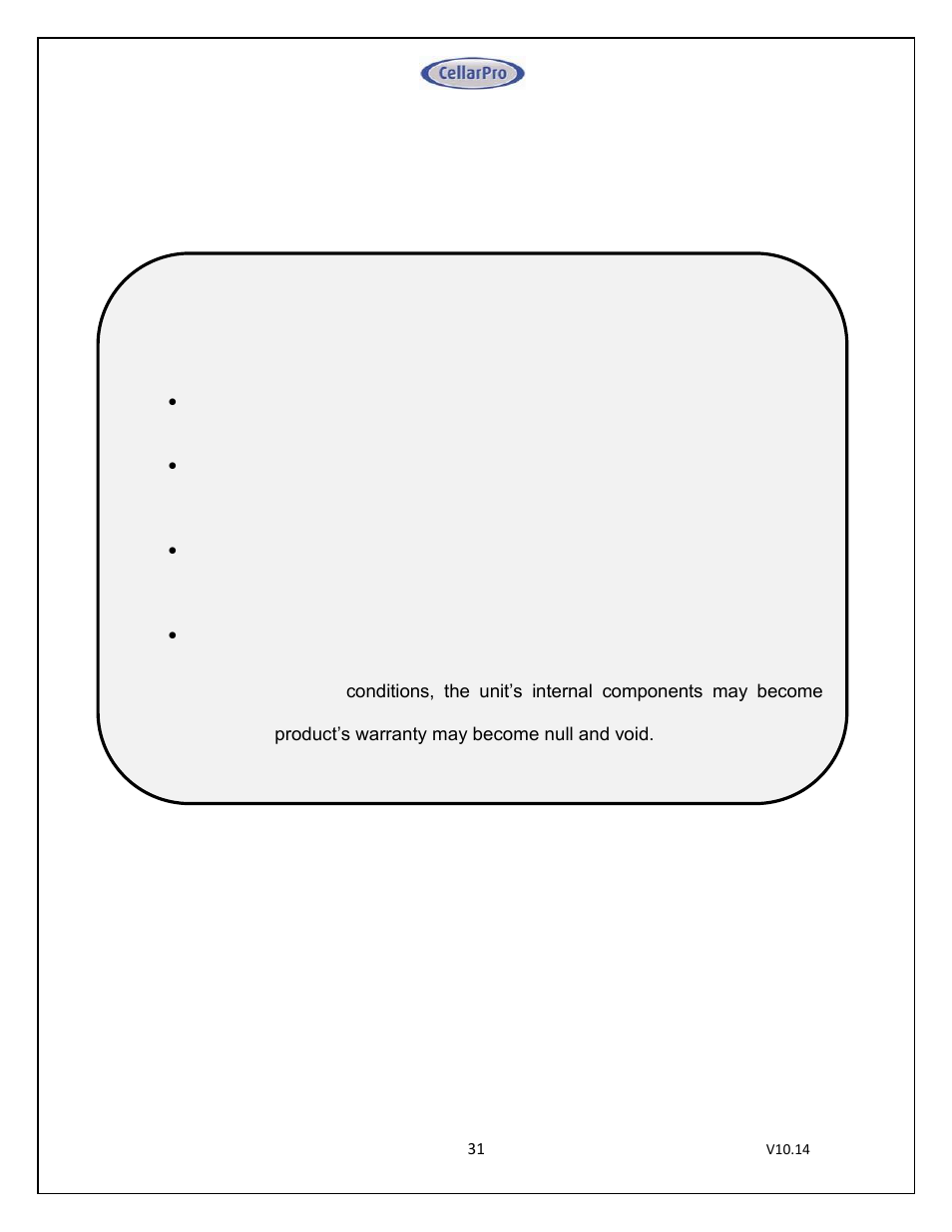 CellarPro MINI-SPLIT 3000S REFRIGERATION SYSTEM, 1713 User Manual | Page 31 / 45