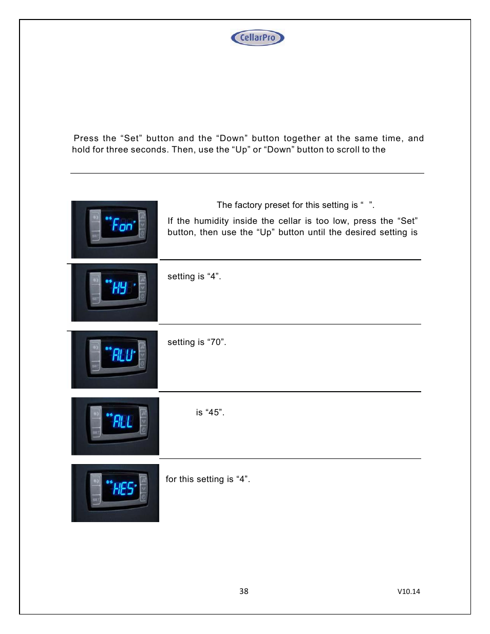 CellarPro MINI-SPLIT 3000S REFRIGERATION SYSTEM, 1713 User Manual | Page 38 / 45