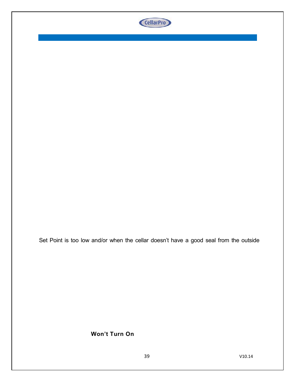CellarPro MINI-SPLIT 3000S REFRIGERATION SYSTEM, 1713 User Manual | Page 39 / 45