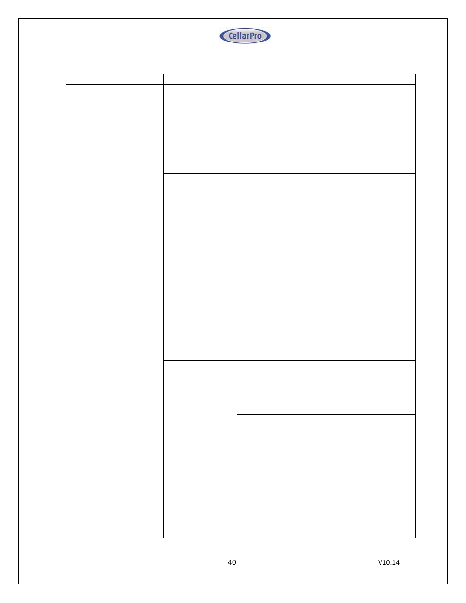 CellarPro MINI-SPLIT 3000S REFRIGERATION SYSTEM, 1713 User Manual | Page 40 / 45