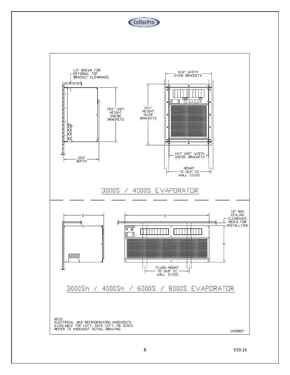 CellarPro MINI-SPLIT 3000S REFRIGERATION SYSTEM, 1713 User Manual | Page 6 / 45