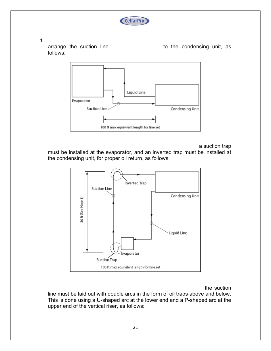 CellarPro 4000SH HORIZONTAL SPLIT SYSTEM 220V 50/60HZ, 16270 User Manual | Page 21 / 39