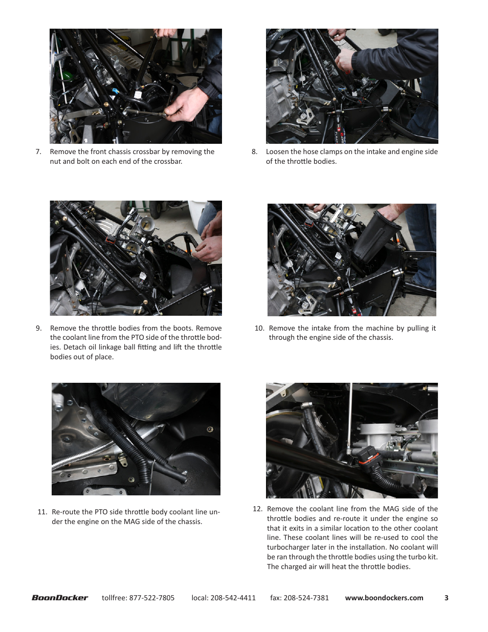 BoonDocker ARCTIC CAT: 2012-14 ProClimb M8 Intercooled User Manual | Page 3 / 17