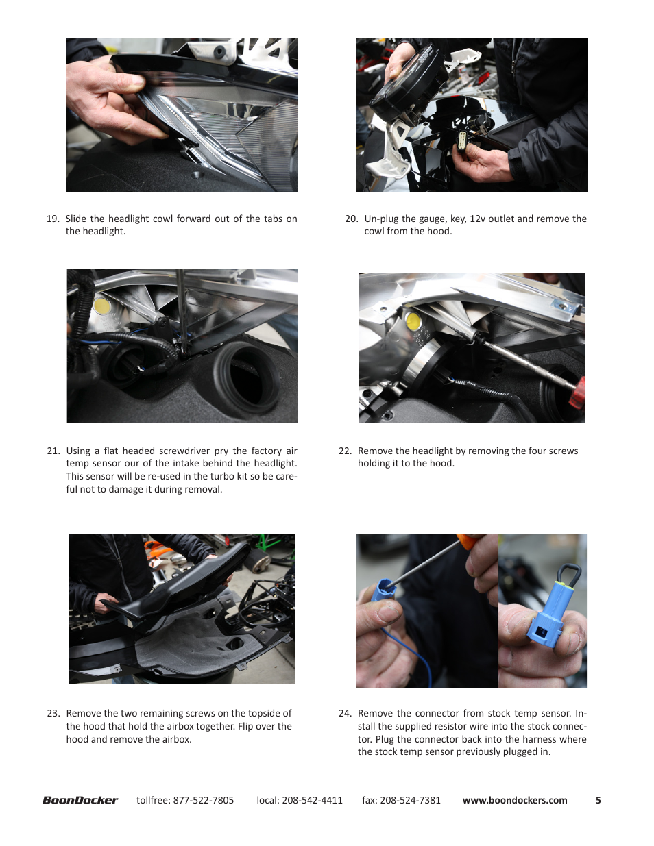 BoonDocker ARCTIC CAT: 2012-14 ProClimb M8 Intercooled User Manual | Page 5 / 17