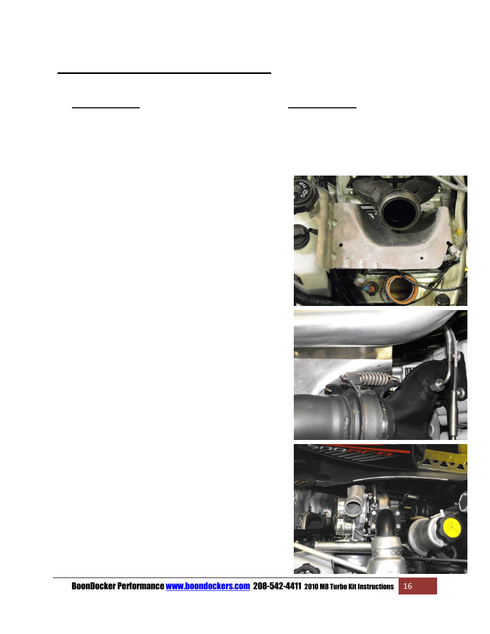 Step 10: exhaust pipe final install | BoonDocker ARCTIC CAT: 2010-11 M8 Pump Gas User Manual | Page 16 / 18