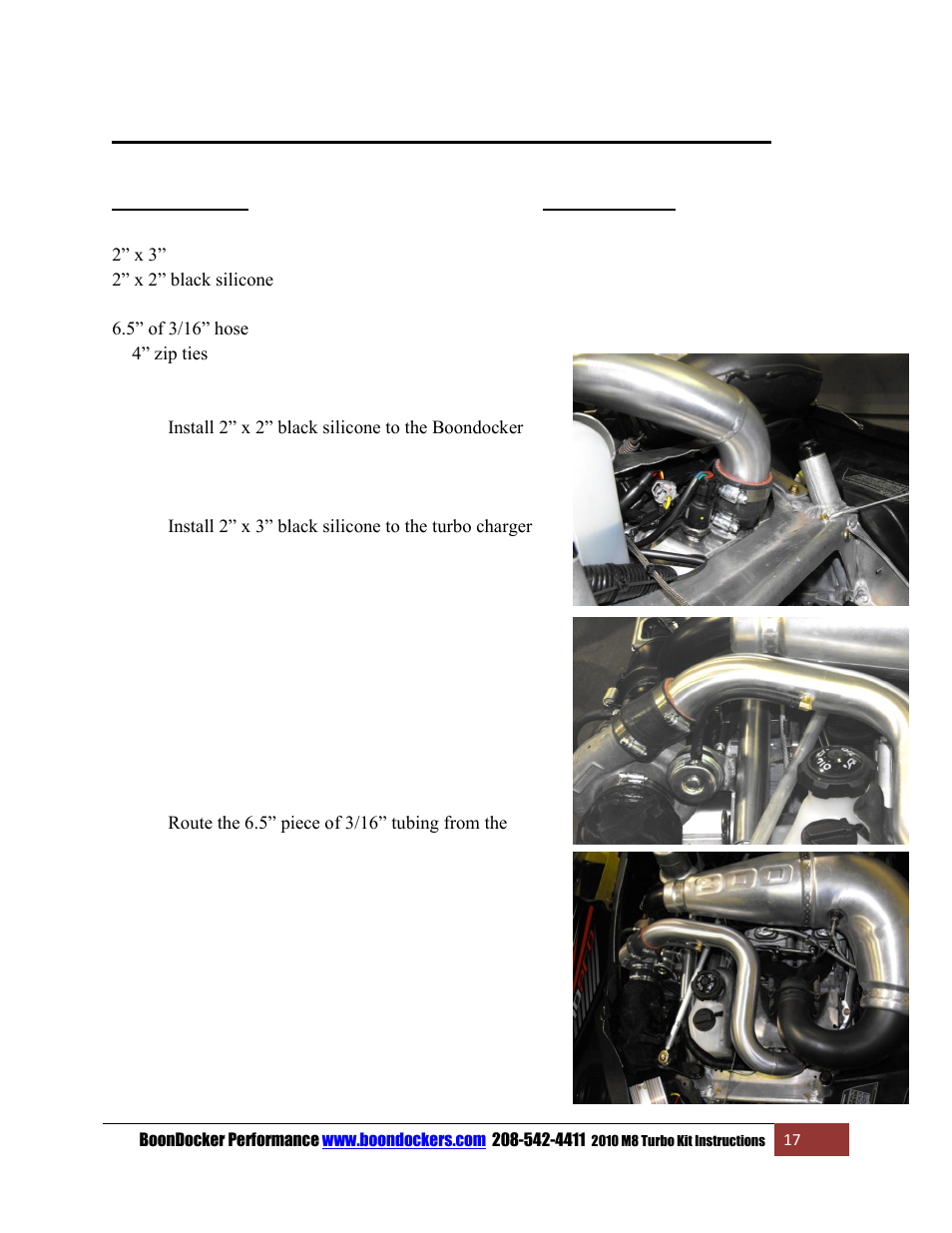 BoonDocker ARCTIC CAT: 2010-11 M8 Pump Gas User Manual | Page 17 / 18