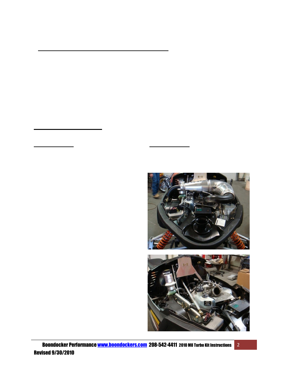 Step 1: tear down | BoonDocker ARCTIC CAT: 2010-11 M8 Pump Gas User Manual | Page 2 / 18