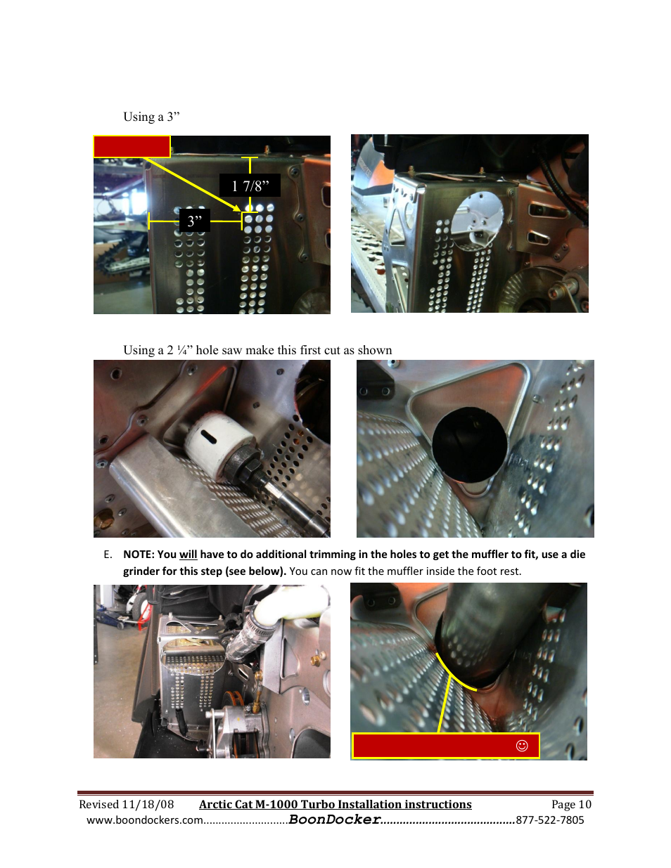 BoonDocker ARCTIC CAT: M1000 Race Gas User Manual | Page 10 / 25