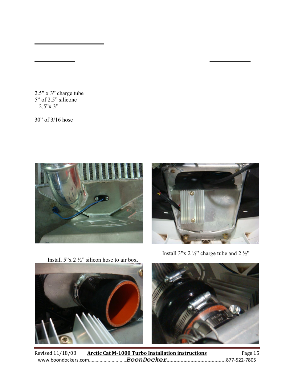 Step: 9 intercooler | BoonDocker ARCTIC CAT: M1000 Race Gas User Manual | Page 15 / 25