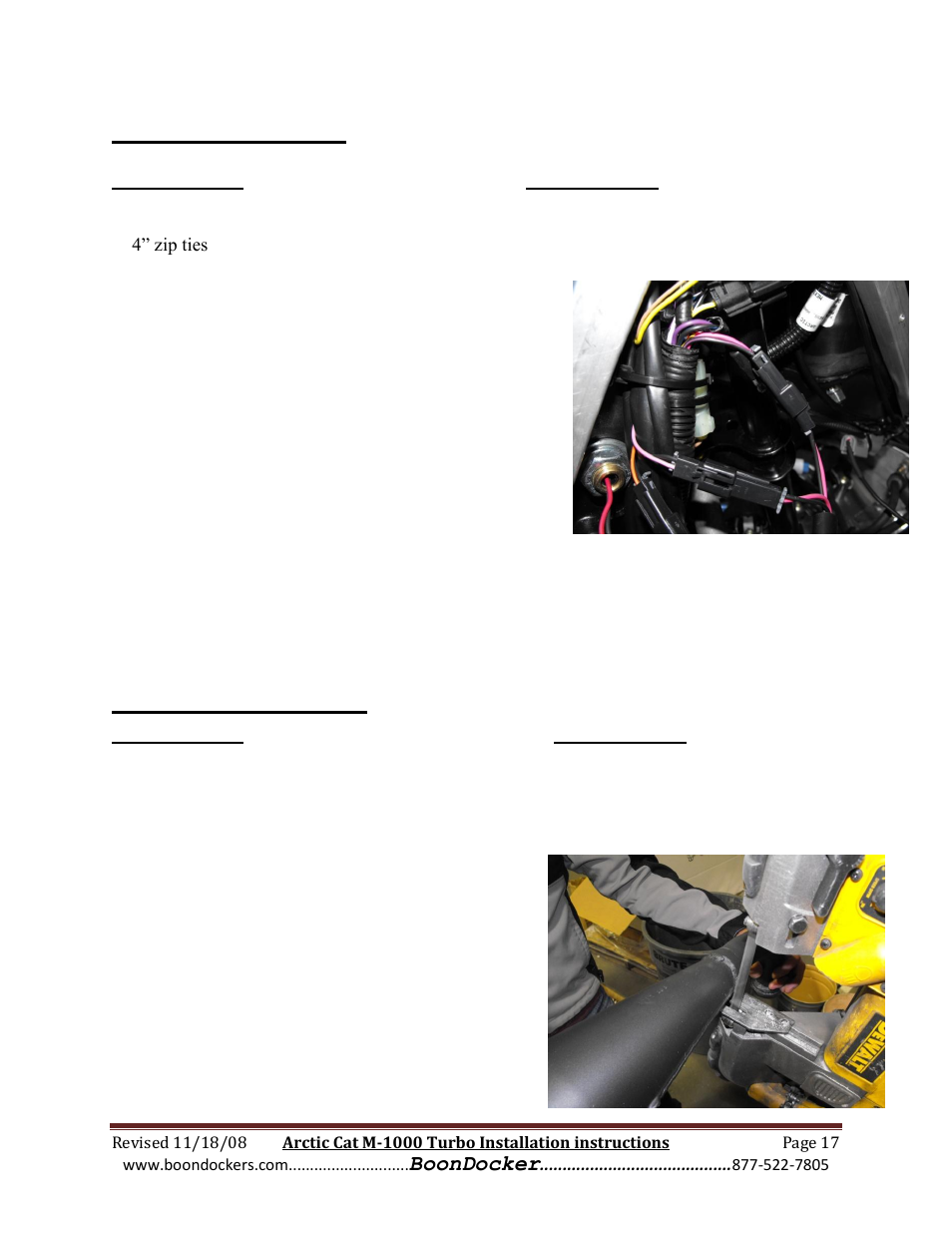 Step 10: oil system, Step 11:exhaust pipe | BoonDocker ARCTIC CAT: M1000 Race Gas User Manual | Page 17 / 25