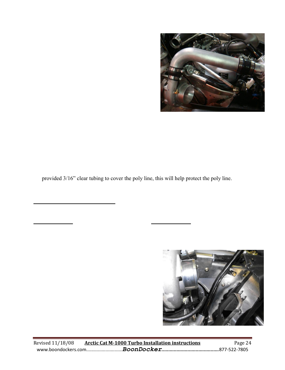 Step 16: final touches | BoonDocker ARCTIC CAT: M1000 Race Gas User Manual | Page 24 / 25