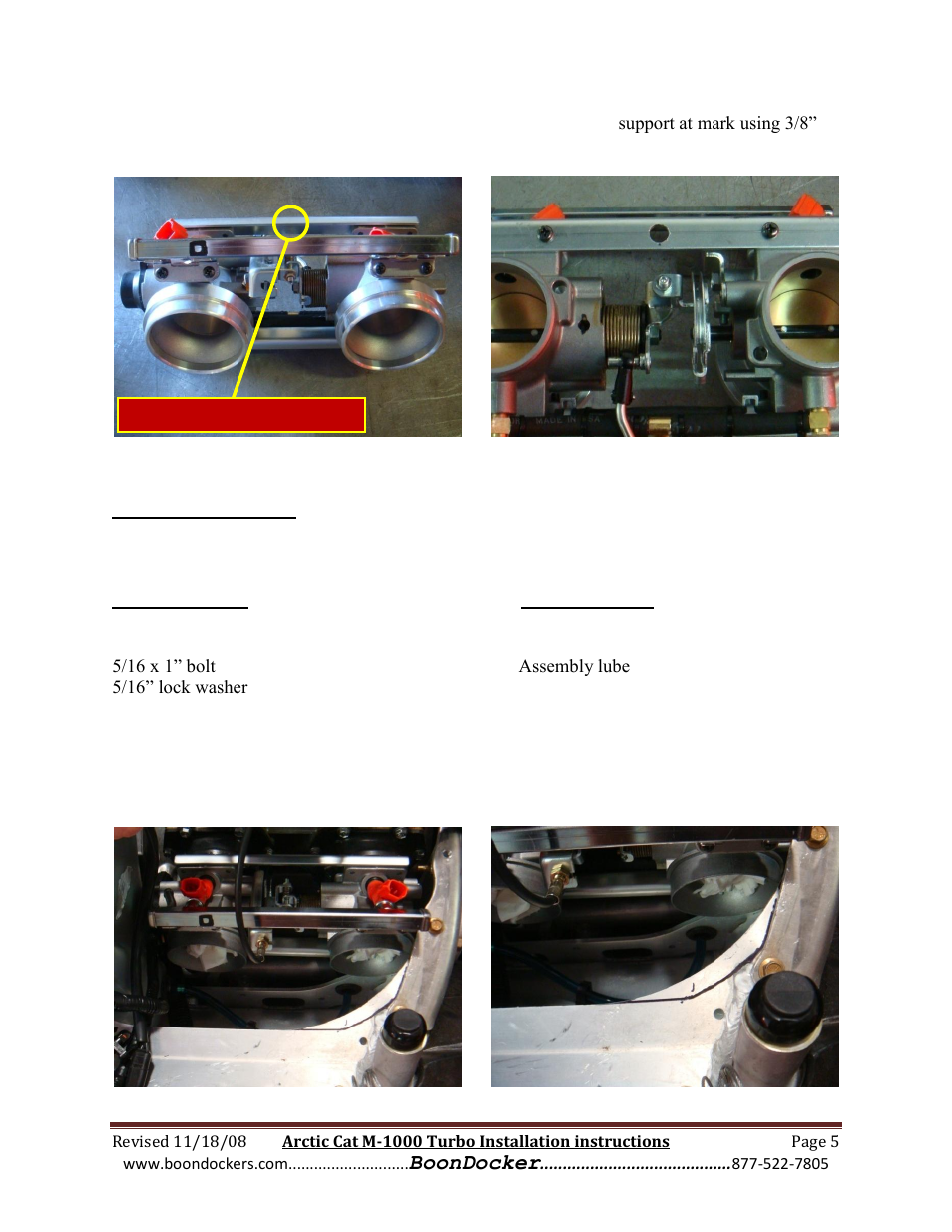 Step 3: air box | BoonDocker ARCTIC CAT: M1000 Race Gas User Manual | Page 5 / 25