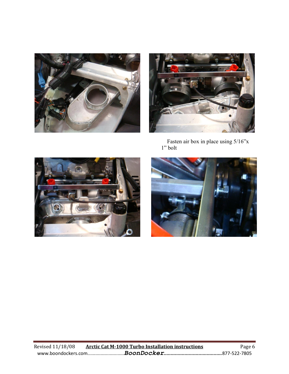 BoonDocker ARCTIC CAT: M1000 Race Gas User Manual | Page 6 / 25