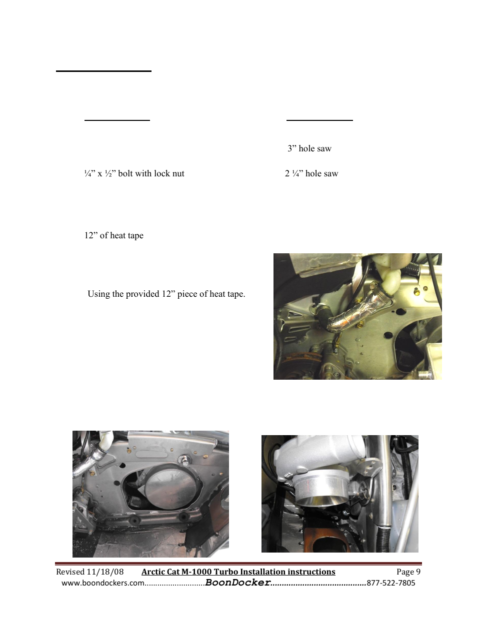 Step 6: muffler | BoonDocker ARCTIC CAT: M1000 Race Gas User Manual | Page 9 / 25