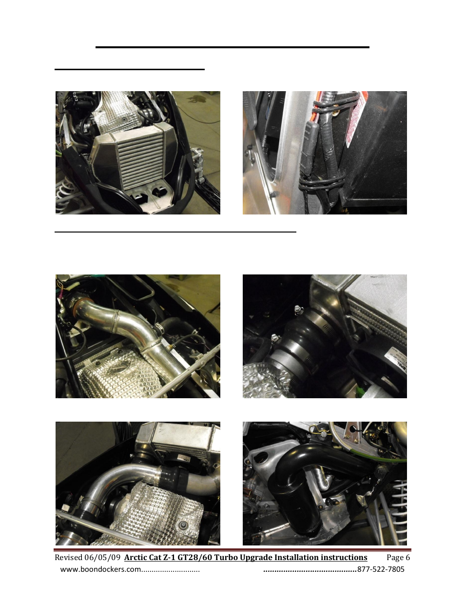 Step 4: install intercooler, Step 5: install charge tubes and muffler | BoonDocker ARCTIC CAT: Z1 Turbo Upgrade User Manual | Page 6 / 8