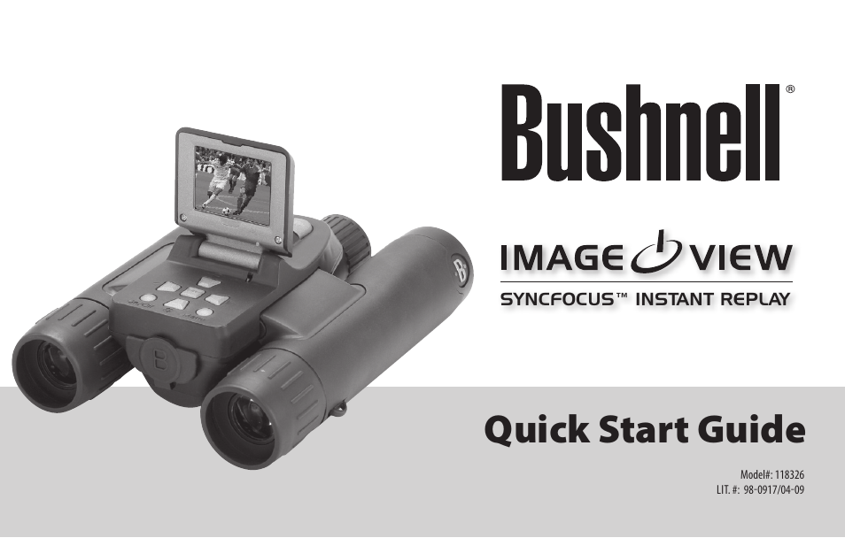 Bushnell ImageView 98-0917/04-09 User Manual | 38 pages