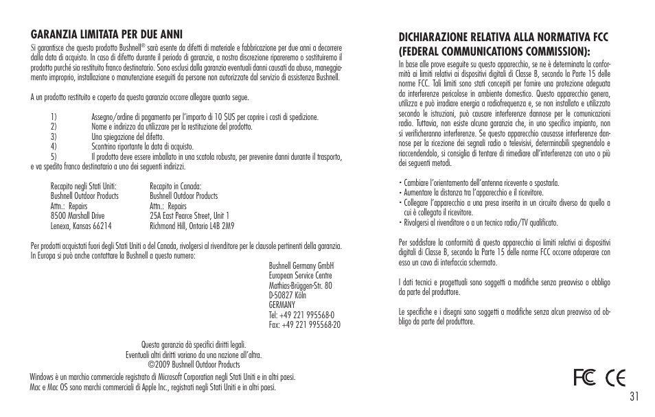 Bushnell ImageView 98-0917/04-09 User Manual | Page 31 / 38