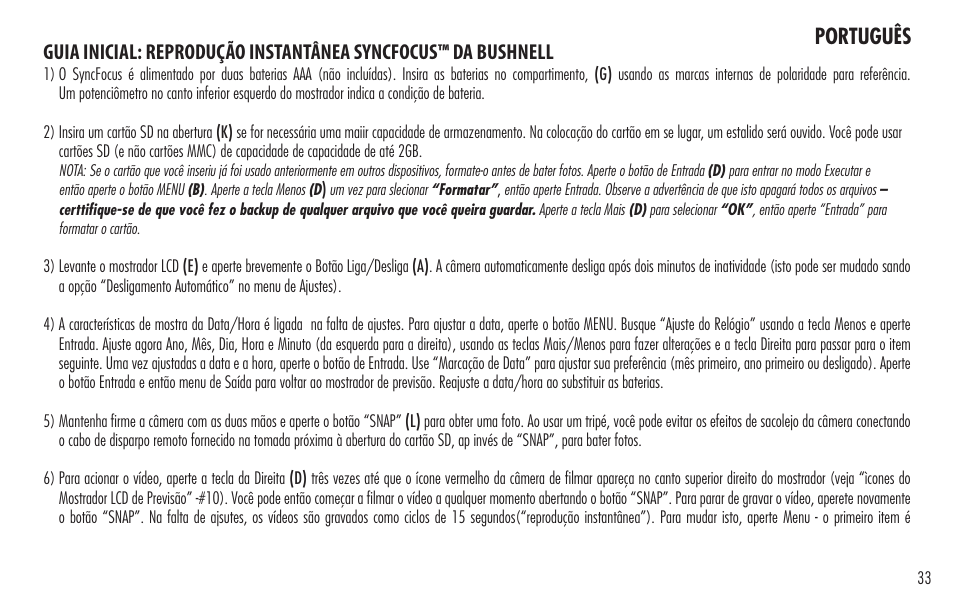 Bushnell ImageView 98-0917/04-09 User Manual | Page 33 / 38
